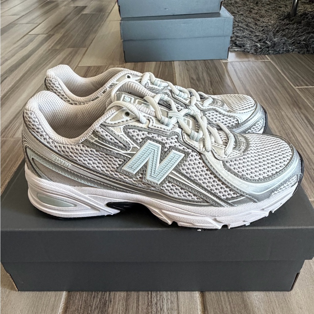 Women's New Balance 740 Shoes Sneakers - Grey Baby Blue U740FG2